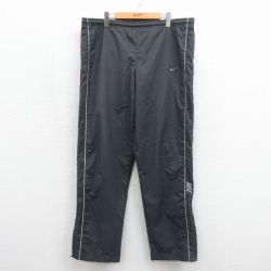 ナイキ 00s パンツ ワンポイントロゴ グレー 実寸W32 | 古着