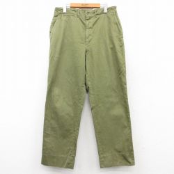 W34★古着 ビンテージ パンツ メンズ 60年代 60s タロン 緑 グリーン 【spe】 25mar12 中古 ボトムス ロング