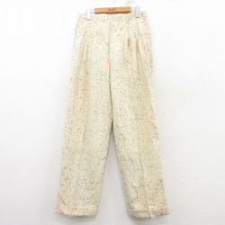 W31★古着 ビンテージ スラックス パンツ メンズ 60年代 60s タロン 薄黄他 イエロー 【spe】 25mar12 中古 ボトムス ロング