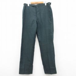 W34★古着 ビンテージ スラックス パンツ メンズ 60年代 60s タロン 緑系他 グリーン チェック 25mar12 中古 ボトムス ロング
