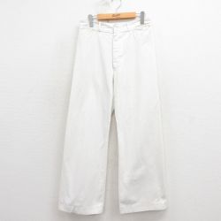 W30★古着 ビンテージ ミリタリー パンツ メンズ 60年代 60s 白 ホワイト 【spe】 25oct30 中古 ボトムス ロング