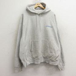XL★古着 長袖 チャンピオン Champion リバースウィーブ パーカー メンズ 00年代 00s ユニストレス 大きいサイズ 薄グレー 霜降り 24nov06 中古 スウェット スエット トレーナー トップス