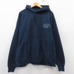 【50%OFF】L★古着 長袖 チャンピオン Champion リバースウィーブ パーカー メンズ 00年代 00s ROSELLE GLASS 紺 ネイビー 25mar07 中古 スウェット スエット トレーナー トップス