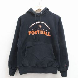 【50%OFF】チャンピオン 00s リバースウィーブパーカー フットボール ブラック M | 古着