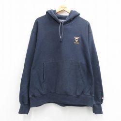 チャンピオン 00s リバースウィーブパーカー KENYON ネイビー XL | 古着
