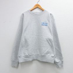 XL★古着 長袖 チャンピオン Champion リバースウィーブ メンズ 00年代 00s Monroe Car Wash クルーネック 薄グレー 霜降り 26mar19