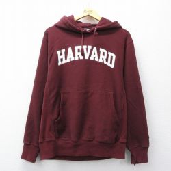 L★古着 長袖 チャンピオン Champion リバースウィーブ パーカー メンズ 00年代 00s ハーバード エンジ【spe】 26apr02