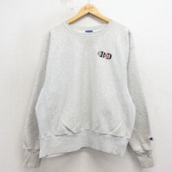 XL★古着 長袖 チャンピオン Champion リバースウィーブ メンズ 00年代 00s BD 薄グレー 霜降り 26apr17