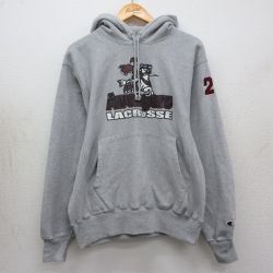 チャンピオン 00s リバースウィーブパーカー Avengers グレー霜降り L | 古着