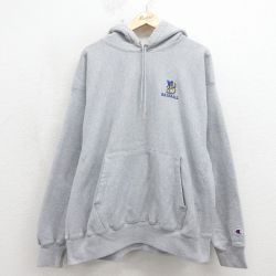 チャンピオン 00s リバースウィーブパーカー プレミアム グレー XL | 古着