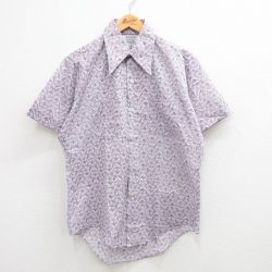 【50%OFF】70s 半袖シャツ パープル L | 古着