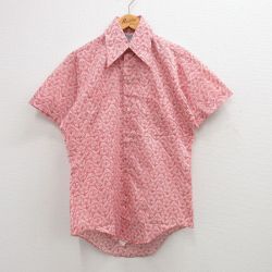 70s 半袖シャツ レッド S | 古着