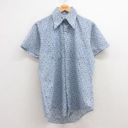 【50%OFF】70s 半袖シャツ ネイビー M | 古着