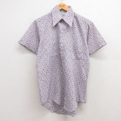 【50%OFF】70s 半袖シャツ パープル M | 古着