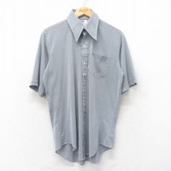 【50%OFF】モンゴメリーワード 70s 半袖シャツ ネイビー L | 古着