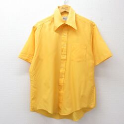 L★古着 Kマート 半袖 シャツ メンズ 70年代 70s 黄 26apr27