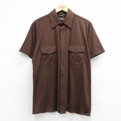70s 半袖シャツ ブラウン L | 古着