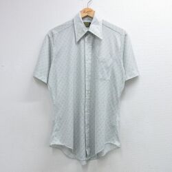 70s 半袖シャツ 総柄 グレー L | 古着