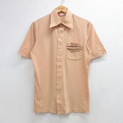 70s 半袖シャツ ベージュ S | 古着