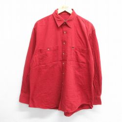 【50%OFF】ティンバーランド 90s 長袖シャツ バーガンディ XL | 古着