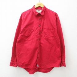 XL★古着 リーバイス Levis 長袖 ブランド シャツ メンズ 00年代 00s 大きいサイズ コットン 赤 レッド デニム 24nov25 中古 トップス
