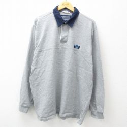 XL★古着 エルエルビーン LLBEAN 長袖 ブランド ラガー シャツ メンズ 大きいサイズ コットン グレー 霜降り 25feb17 中古 トップス