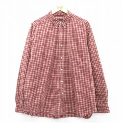 エディーバウアー 00s 長袖シャツ レッドチェック XL | 古着