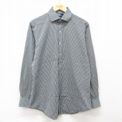 ラルフローレン 90s 長袖シャツ REGENT ブラックストライプ L | 古着
