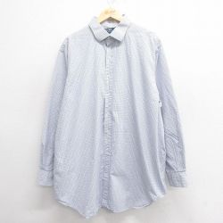 【50%OFF】XL★古着 ラルフローレン Ralph Lauren 長袖 ブランド シャツ メンズ 90年代 90s 大きいサイズ コットン 白他 ホワイト チェック 25may27 中古 トップス