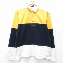 L★古着 ノーティカ NAUTICA 長袖 ブランド ラガー シャツ メンズ マルチカラー コットン 紺他 ネイビー 25jun11 中古 トップス