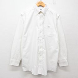 L★古着 エルエルビーン LLBEAN 長袖 ブランド シャツ メンズ 00年代 00s WFM オックスフォード コットン ボタンダウン 白 ホワイト 25jun11 中古 トップス