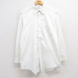 L★古着 ブルックスブラザーズ BROOKS BROTHERS 長袖 ブランド シャツ メンズ コットン 白 ホワイト 25jun13 中古 トップス