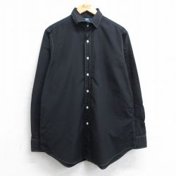 【50%OFF】XL★古着 ラルフローレン Ralph Lauren 長袖 ブランド シャツ メンズ 90年代 90s REGENT コットン 黒 ブラック 25jun19 中古 トップス