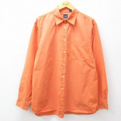 XL★古着 ギャップ GAP 長袖 ブランド シャツ メンズ 00年代 00s コットン オレンジ 25jun27 中古 トップス