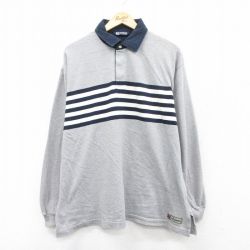 XL★古着 エアロポステール AEROPOSTALE 長袖 ブランド ラガー シャツ メンズ 大きいサイズ コットン グレー 霜降り 25sep02 中古 トップス