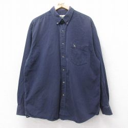 【50%OFF】エディーバウアー 00s 長袖シャツ 鳥 ネイビー XL | 古着