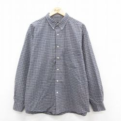 【50%OFF】エディーバウアー 00s 長袖シャツ チェック ネイビー XL | 古着