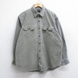 ギャップ 00s 長袖シャツ ブラウン XL | 古着