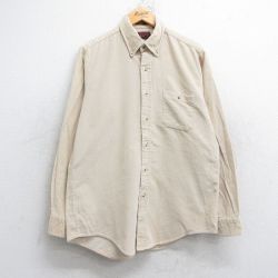 【50%OFF】リーバイス 90s 長袖シャツ コーデュロイ ベージュ L | 古着