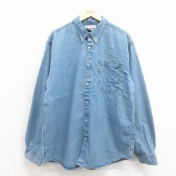 コロンビア 00s 長袖シャツ ネイビー XL | 古着