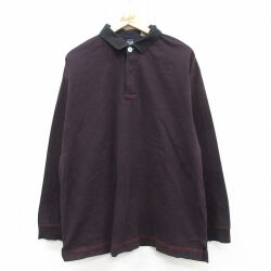 ギャップ 90s 長袖ポロシャツ ブラック XL | 古着