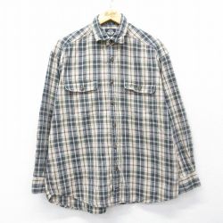 【20%OFF】ドッカーズ 90s 長袖シャツ ベージュチェック XL | 古着