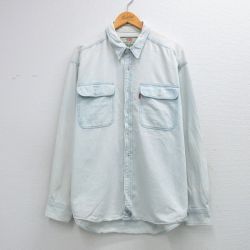 【20%OFF】リーバイス 00s 長袖シャツ ネイビー XL | 古着