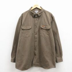 カーハート 長袖シャツ ブラウン XL | 古着