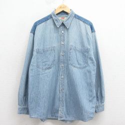 リーバイス 00s 長袖シャツ ネイビー XL | 古着