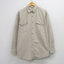 エディーバウアー 90s 長袖シャツ ベージュ XL | 古着