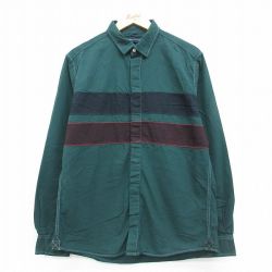 トミーヒルフィガー 長袖シャツ グリーン L | 古着