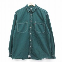 リーバイス 00s 長袖シャツ グリーン L | 古着