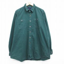 ラルフローレン 90s 長袖シャツ グリーン XL | 古着