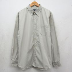 ランズエンド 00s 長袖シャツ ベージュ XL | 古着